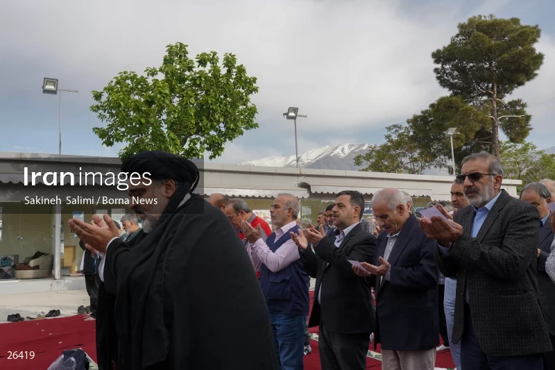 Iranians perform Eid al-Fitr prayers in Tehran