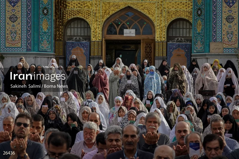 Iranians perform Eid al-Fitr prayers in Tehran
