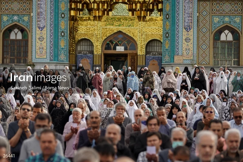 Iranians perform Eid al-Fitr prayers in Tehran