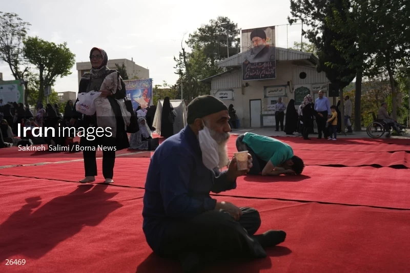 Iranians perform Eid al-Fitr prayers in Tehran