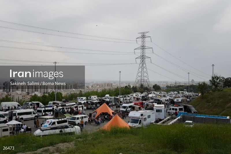 Camper travel cars gathering in Tehran
