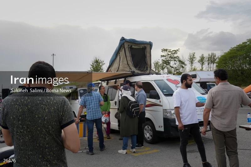 Camper travel cars gathering in Tehran