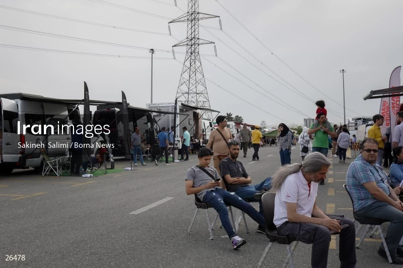 Camper travel cars gathering in Tehran