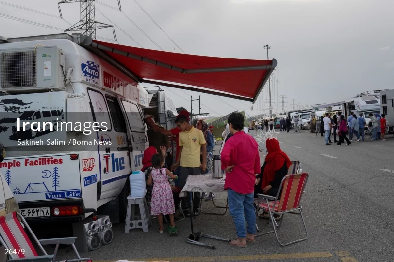 Camper travel cars gathering in Tehran