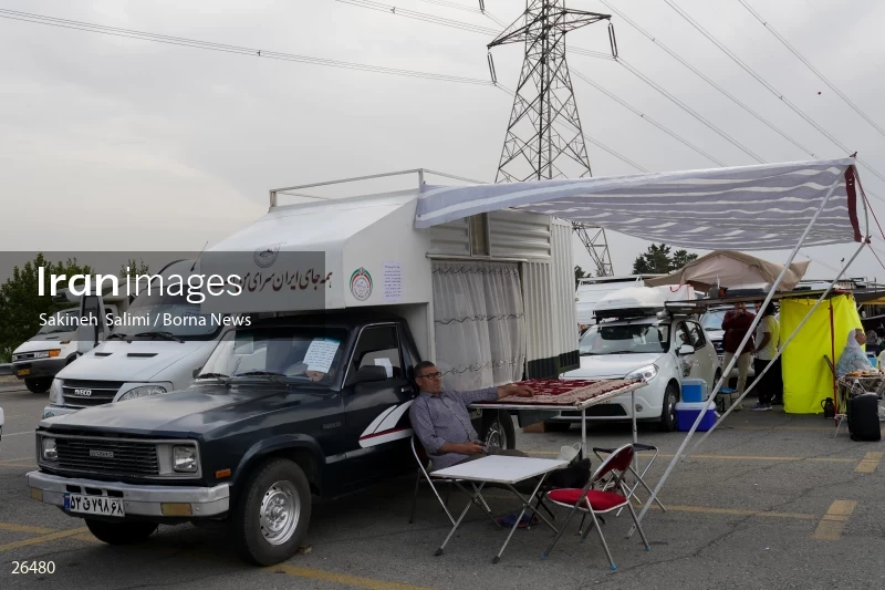 Camper travel cars gathering in Tehran