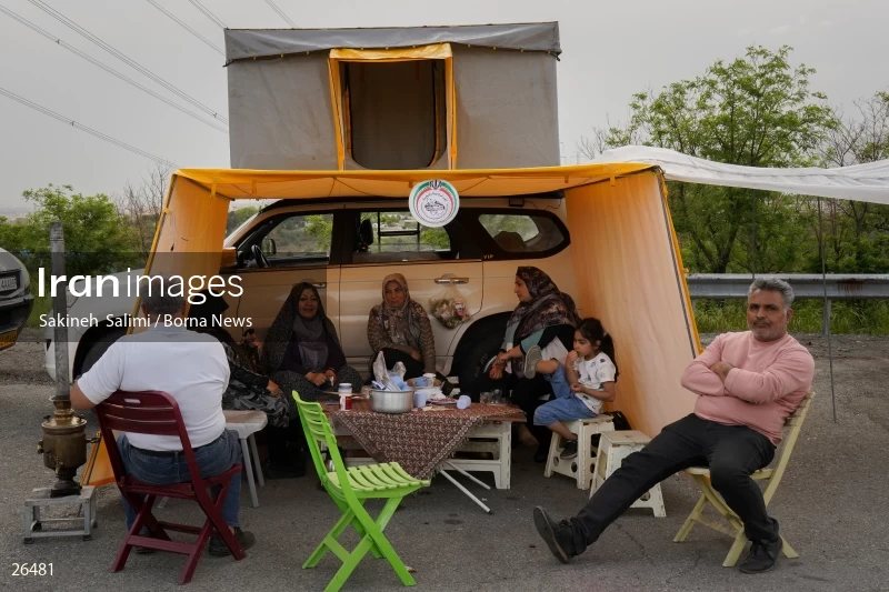 Camper travel cars gathering in Tehran