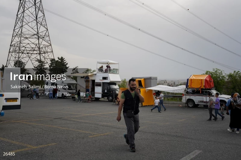 Camper travel cars gathering in Tehran