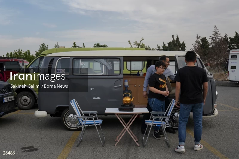Camper travel cars gathering in Tehran