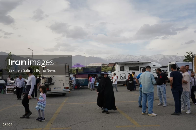 Camper travel cars gathering in Tehran