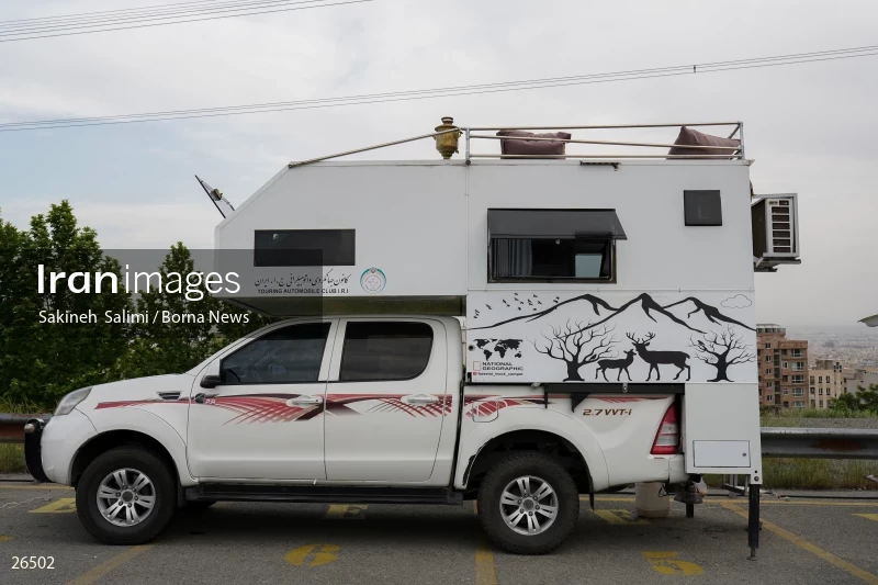 Camper travel cars gathering in Tehran
