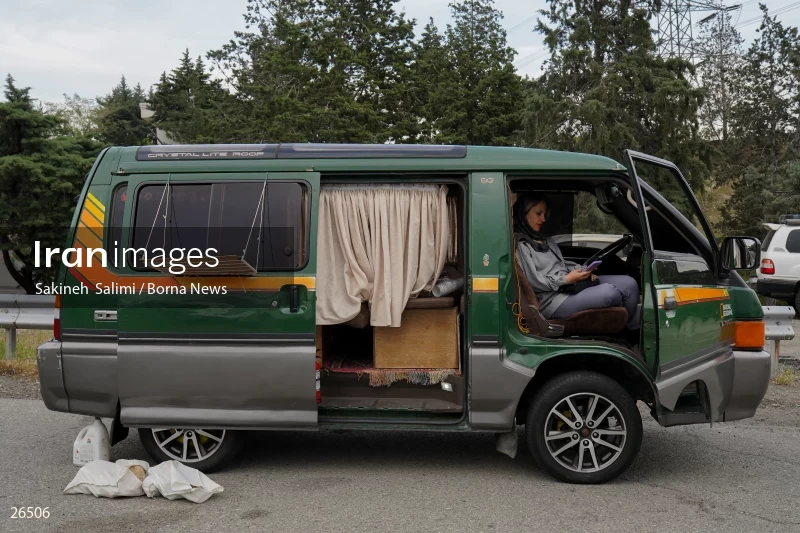 Camper travel cars gathering in Tehran