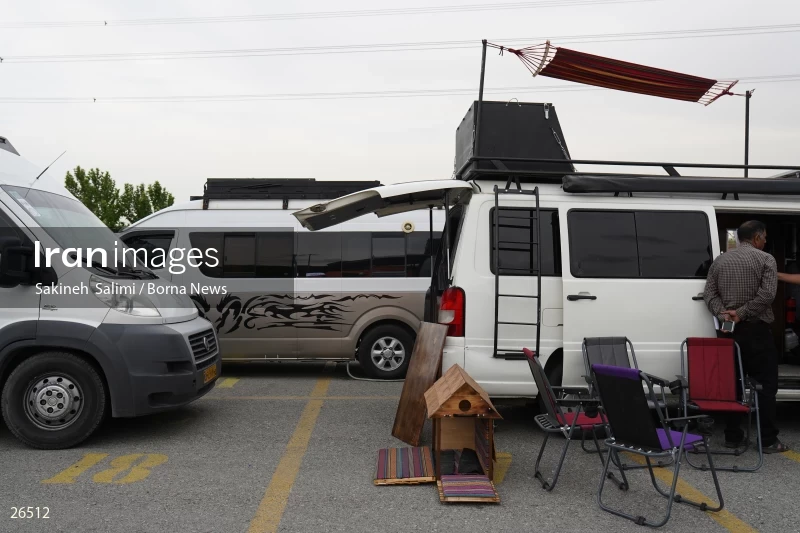 Camper travel cars gathering in Tehran