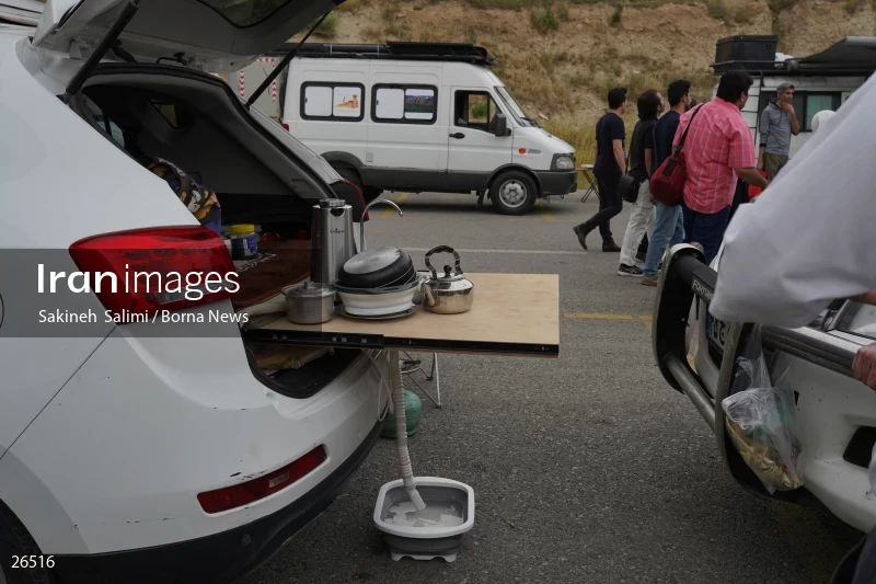 Camper travel cars gathering in Tehran
