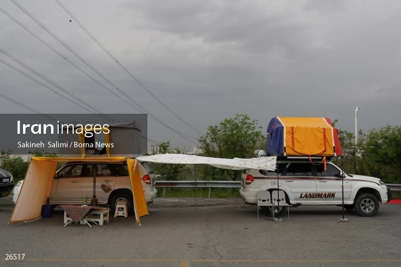 Camper travel cars gathering in Tehran