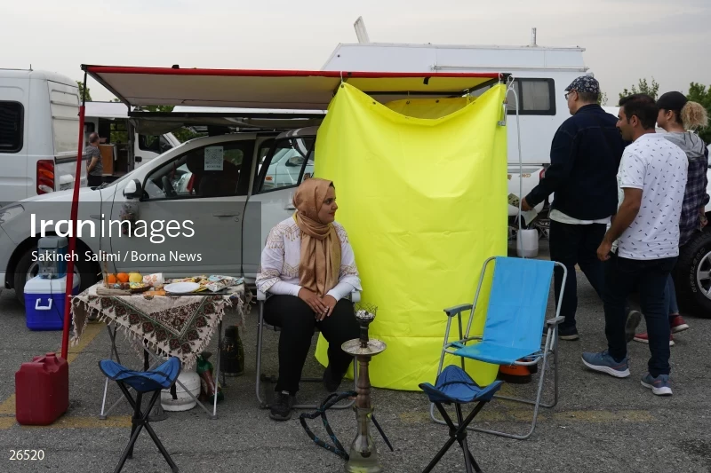 Camper travel cars gathering in Tehran