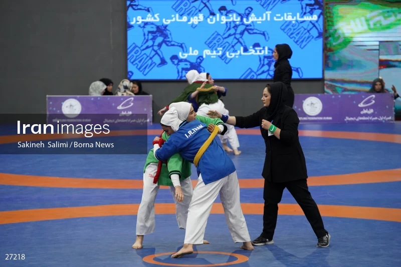 The national championship and selection of the Iranian female Alysh wrestling national team