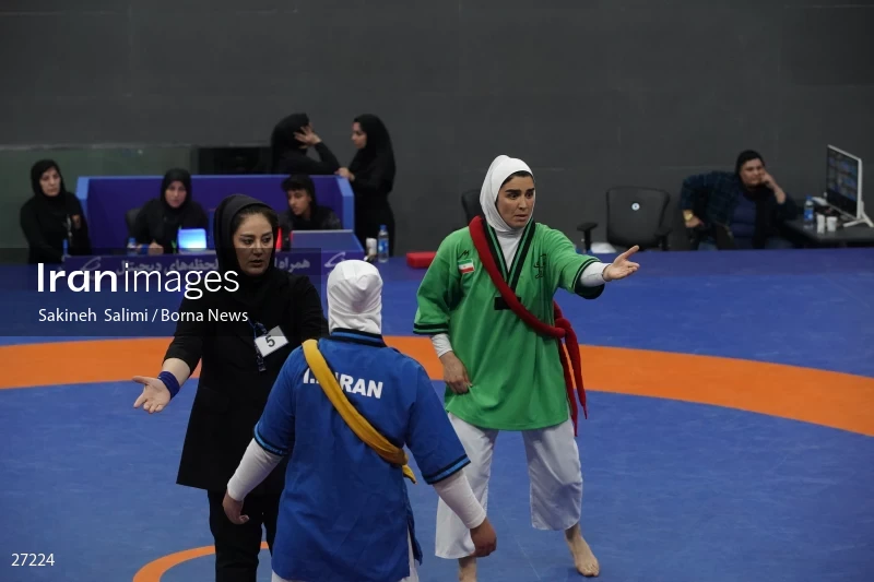 The national championship and selection of the Iranian female Alysh wrestling national team