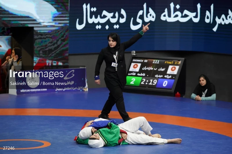 The national championship and selection of the Iranian female Alysh wrestling national team