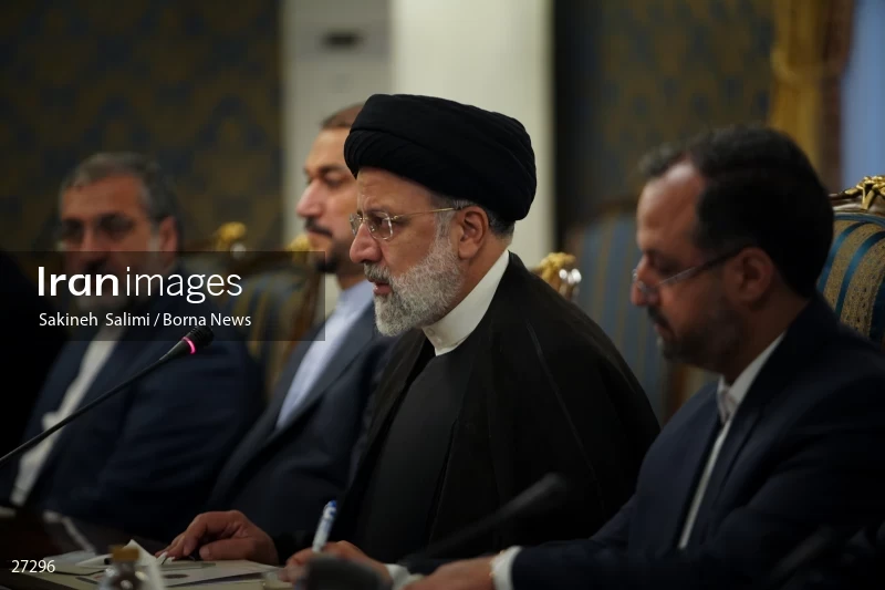 Ebrahim Raisi's official welcome to the President of Iraq