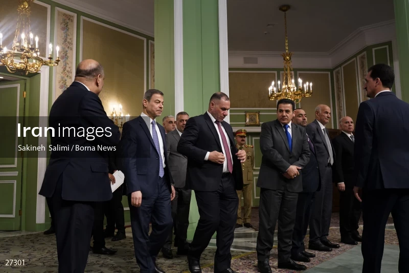 Ebrahim Raisi's official welcome to the President of Iraq