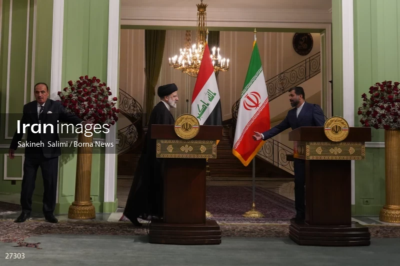 Ebrahim Raisi's official welcome to the President of Iraq
