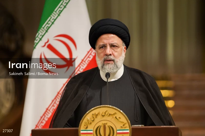 Ebrahim Raisi's official welcome to the President of Iraq