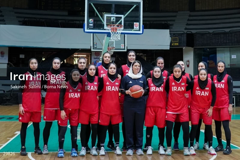 Iran women's national basketball team training