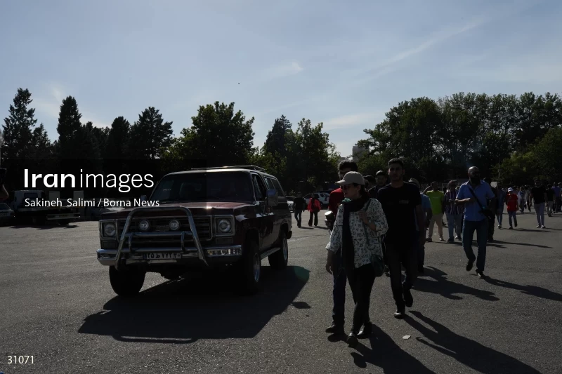 Gathering of classic cars in Tehran
