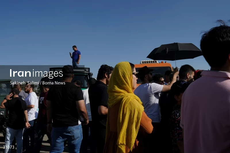 Gathering of classic cars in Tehran