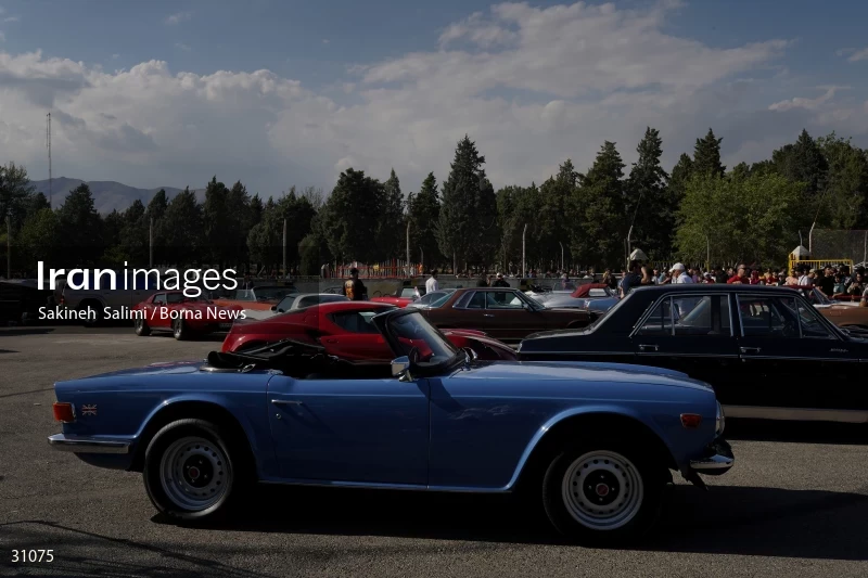 Gathering of classic cars in Tehran