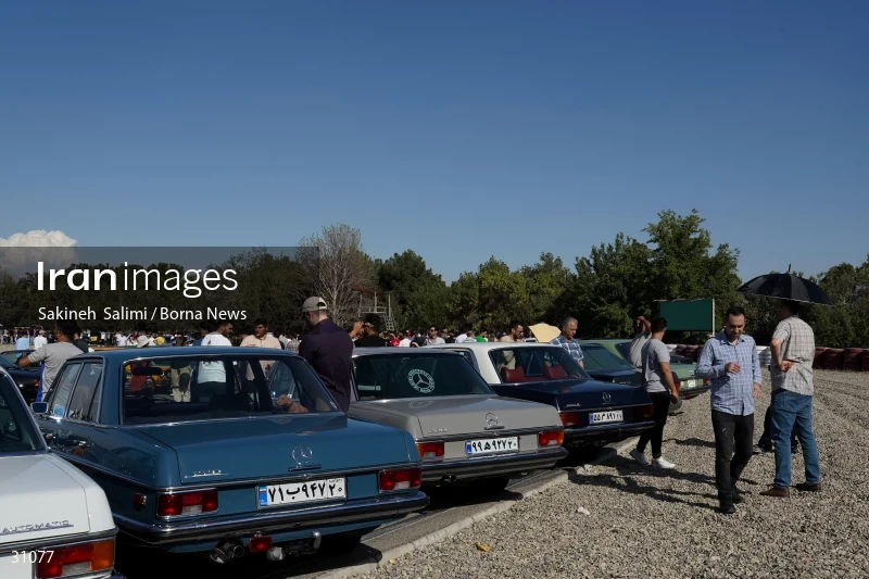 Gathering of classic cars in Tehran