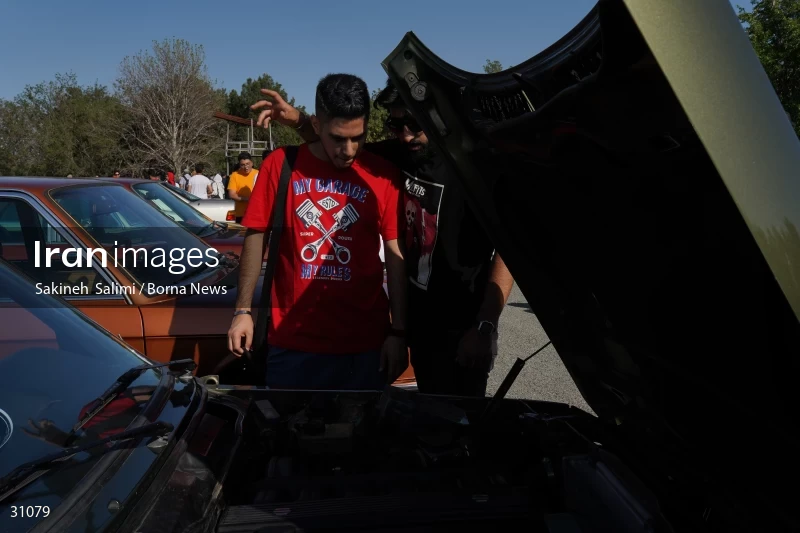 Gathering of classic cars in Tehran