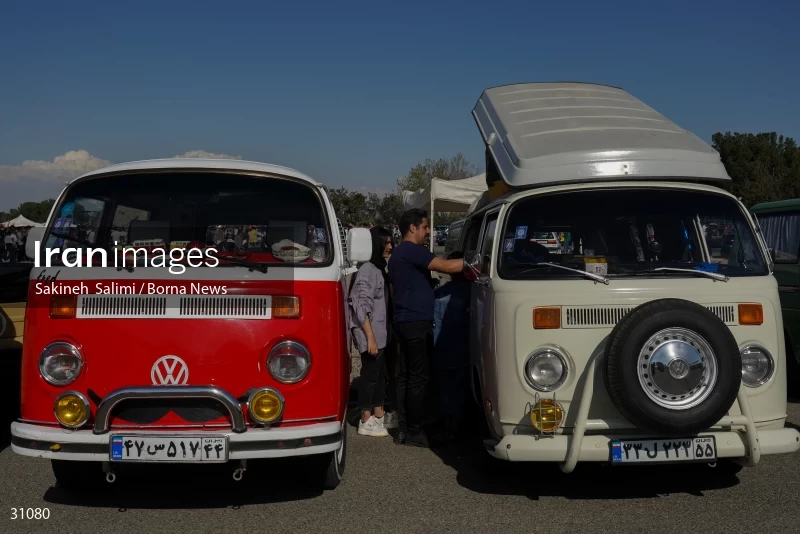 Gathering of classic cars in Tehran