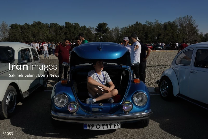 Gathering of classic cars in Tehran