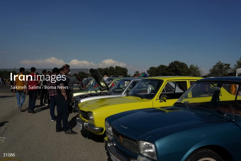 Gathering of classic cars in Tehran