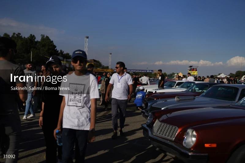 Gathering of classic cars in Tehran