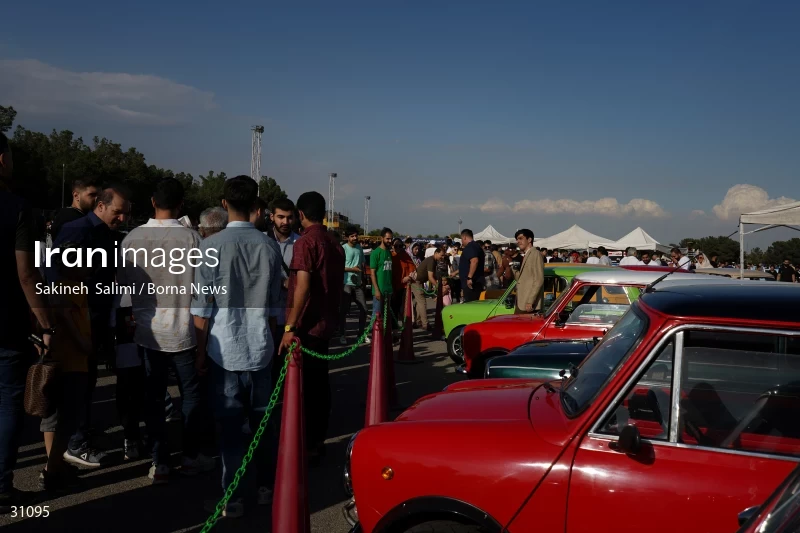 Gathering of classic cars in Tehran