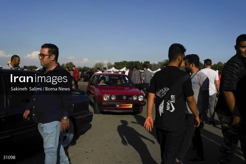 Gathering of classic cars in Tehran