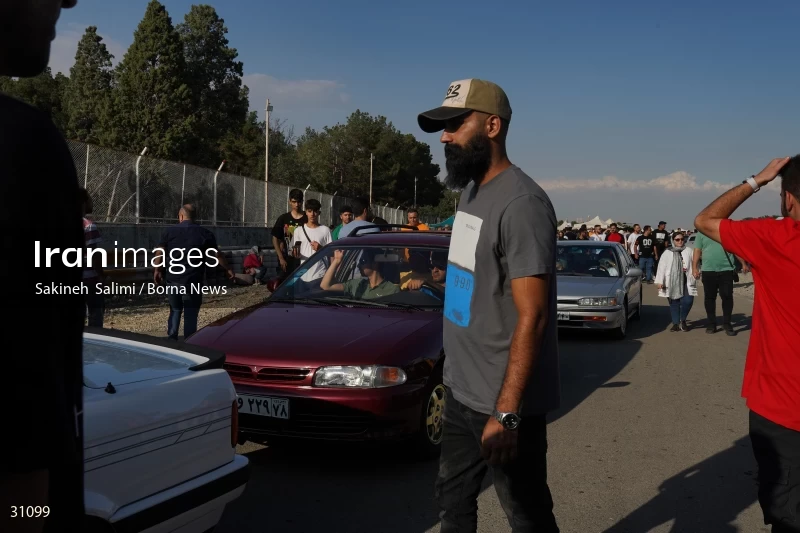 Gathering of classic cars in Tehran