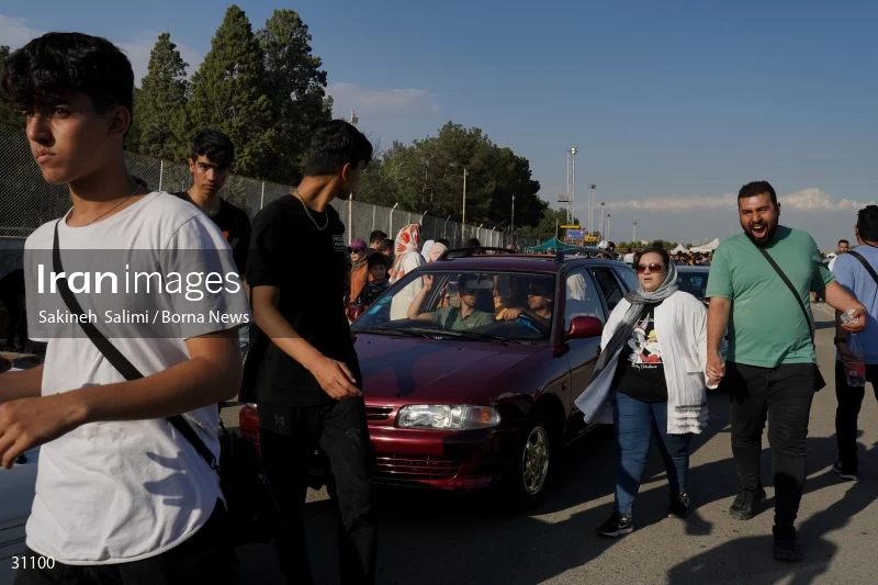 Gathering of classic cars in Tehran