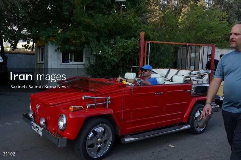 Gathering of classic cars in Tehran
