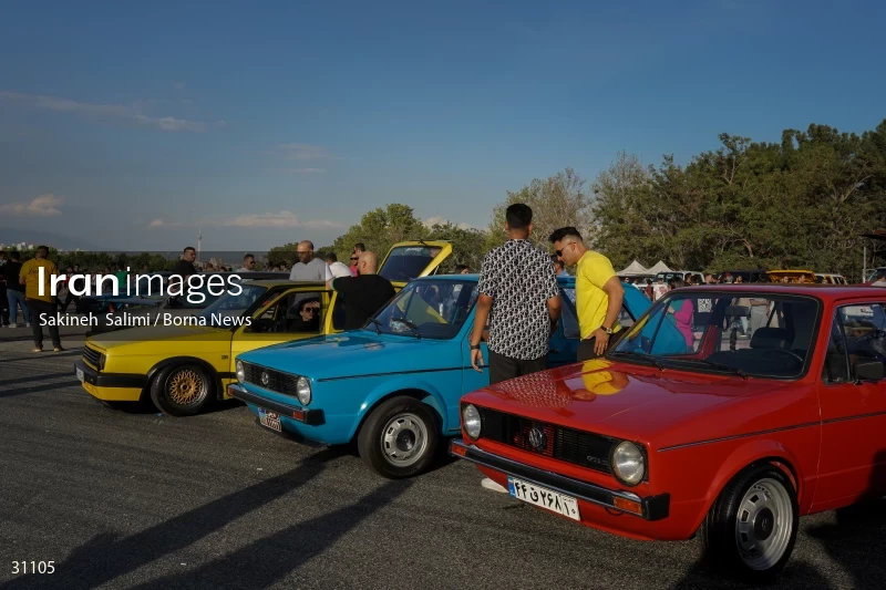 Gathering of classic cars in Tehran