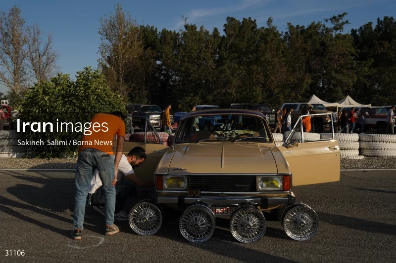 Gathering of classic cars in Tehran