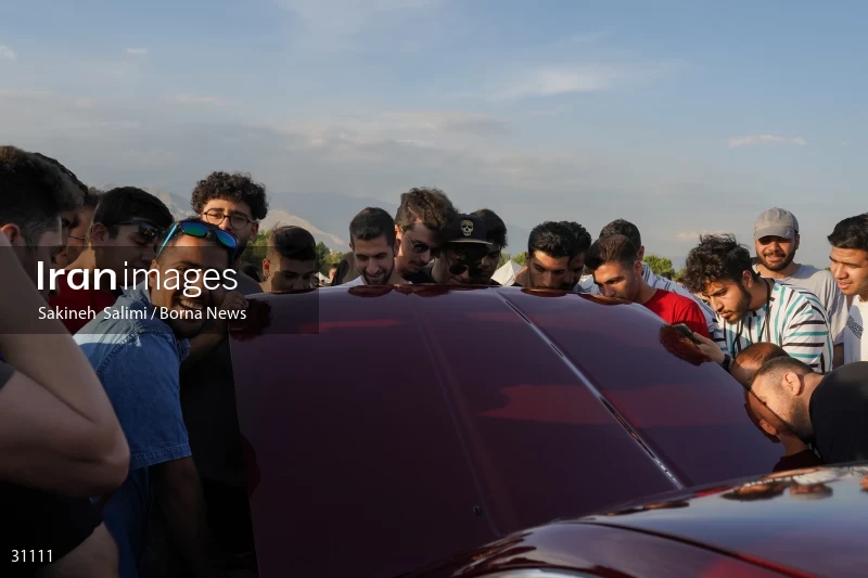 Gathering of classic cars in Tehran