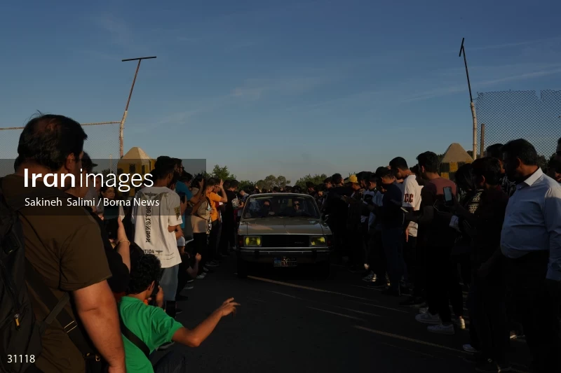 Gathering of classic cars in Tehran