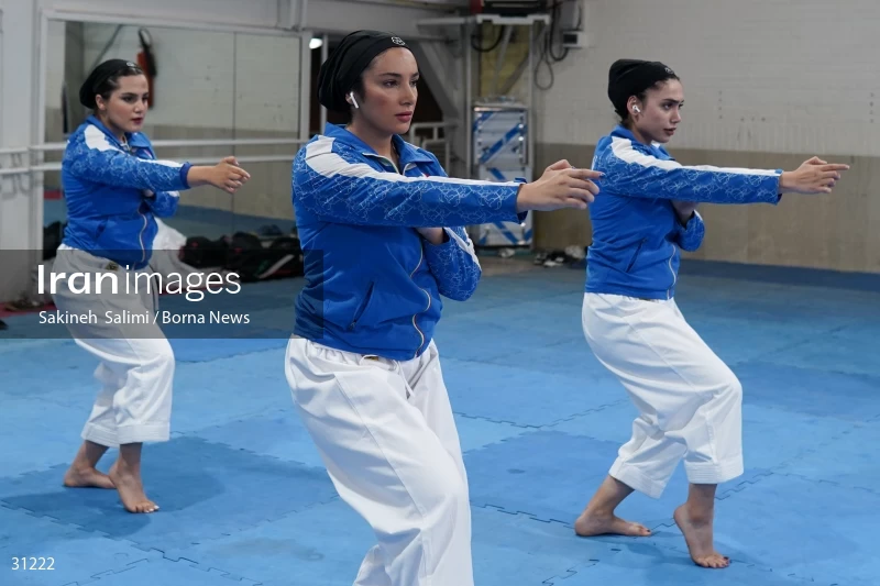 The girls' national karate team selection competition