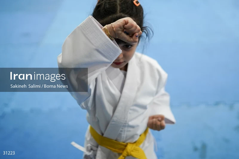 The girls' national karate team selection competition