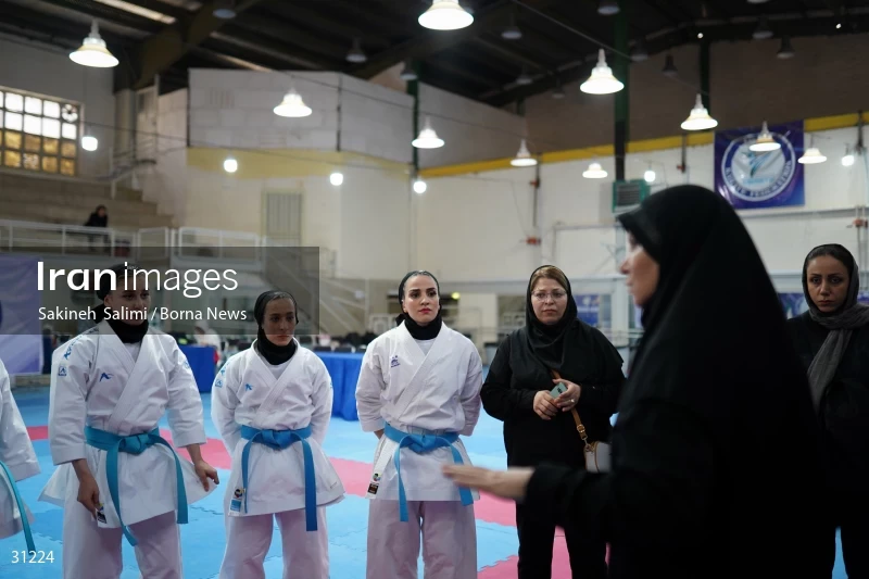 The girls' national karate team selection competition
