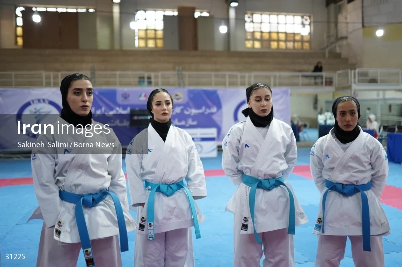 The girls' national karate team selection competition