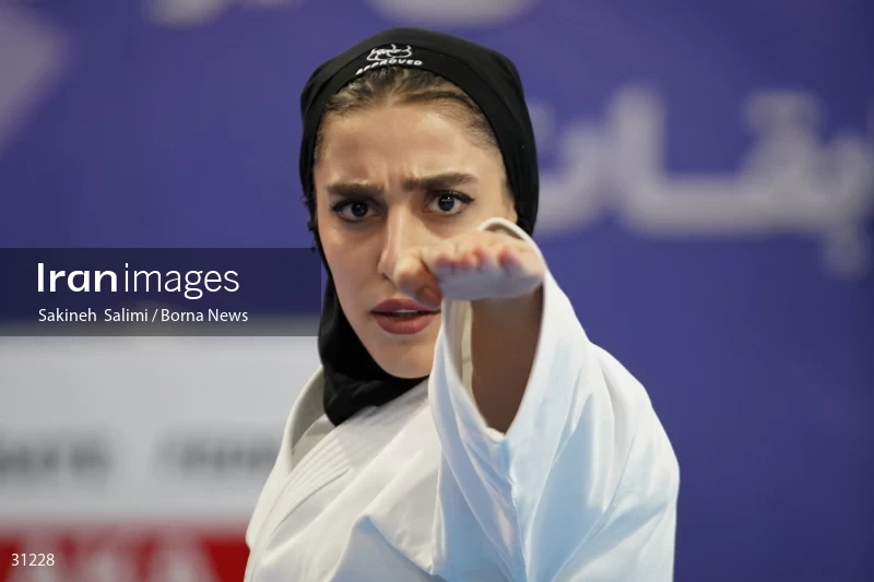 The girls' national karate team selection competition